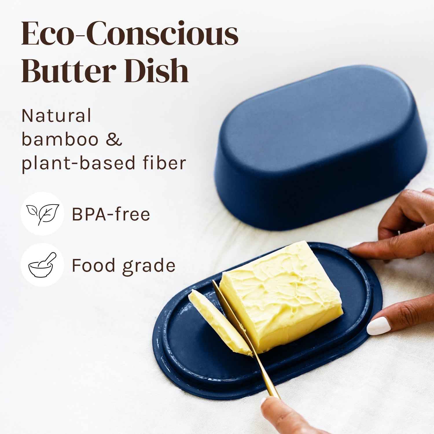 Bamboo Butter Dish with Lid