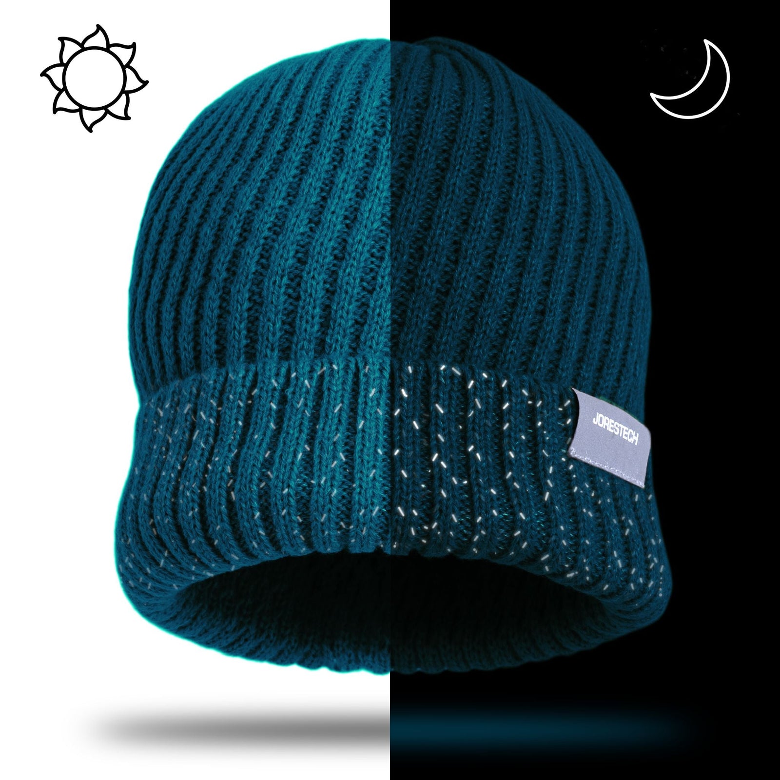 Safety Beanie with Reflective Stitching