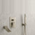 Waterfall Wall-mount Bath Tub Filler Faucet with Handheld Shower Oil Rubbered bronze or Matte Black or Chrome Or Brushed Nickel