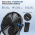 BILT HARD 12" Portable Misting Floor Fan with Rechargeable Battery for Outdoors