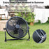 BILT HARD 12" Portable Misting Floor Fan with Rechargeable Battery for Outdoors