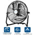 BILT HARD 12" High Velocity Metal Floor Fan: 3-Speed, 1650 CFM, 180° Tilt, Powerful Airflow