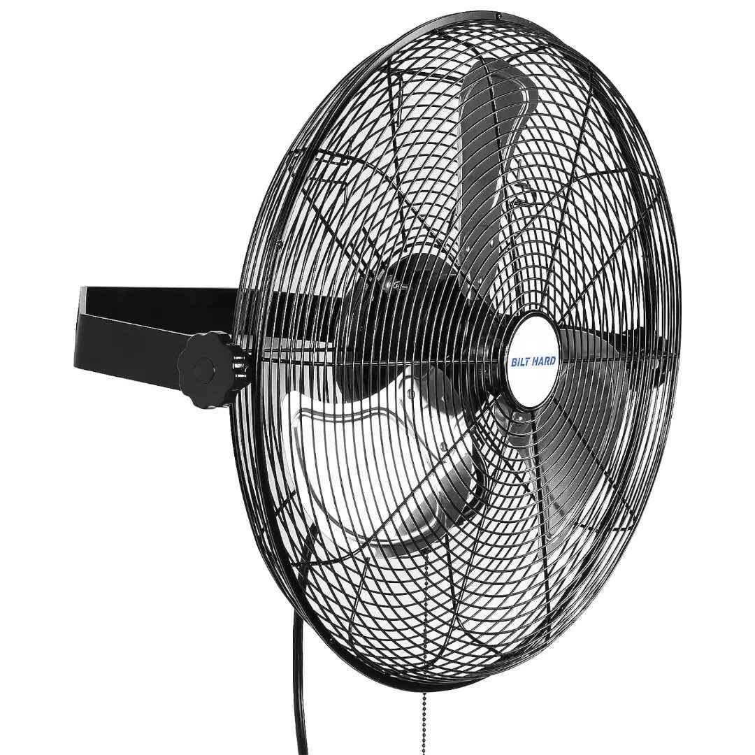 BILT HARD 14" 3000 CFM Outdoor Wall Mount Fan: 3-Speed Waterproof Industrial High Velocity Fan, UL Listed