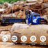 BILT HARD 18" Gas Chainsaw, 46cc 2-Cycle Engine with Auto Oiler – Powerful Wood Cutting Tool