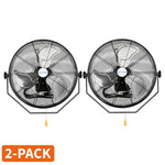 BILT HARD 18" Industrial Wall Mount Fan: 3-Speed High-Velocity, 4300 CFM, Heavy-Duty Metal Barn Fan