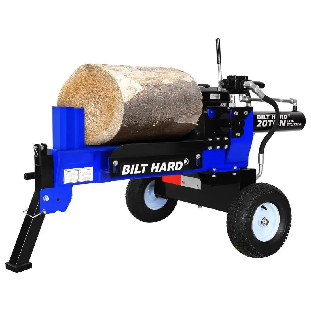 BILT HARD 20-Ton Gas Log Splitter: 7hp 209cc OHV Engine, 19" Stroke