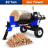 BILT HARD 20-Ton Gas Log Splitter: 7hp 209cc OHV Engine, 19" Stroke