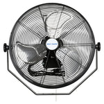 BILT HARD 20" Industrial Wall Mount Fan: 4600 CFM, 3-Speed High Velocity, Heavy-Duty Metal Barn Fan, UL Listed