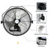 BILT HARD 20" Industrial Wall Mount Fan: 4600 CFM, 3-Speed High Velocity, Heavy-Duty Metal Barn Fan, UL Listed