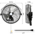 BILT HARD 20" Industrial Wall Mount Fan: 4600 CFM, 3-Speed High Velocity, Heavy-Duty Metal Barn Fan, UL Listed