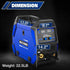 BILT HARD 200A MIG Welder, MIG/Flux Core MIG/Lift TIG/Stick 4-in-1 Welding Machine w/IGBT Inverter, 110V/220V Multi-Process Welder with Screen Display