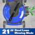 BILT HARD 21-Inch Push Lawn Mower, 201cc 4-Cycle Engine, 3-in-1 Bagging, Mulching, and Side Discharge