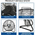 BILT HARD 20" High-Velocity Floor Fan: 4650 CFM, 3-Speed Heavy-Duty Metal Fan with Wall-Mount Option