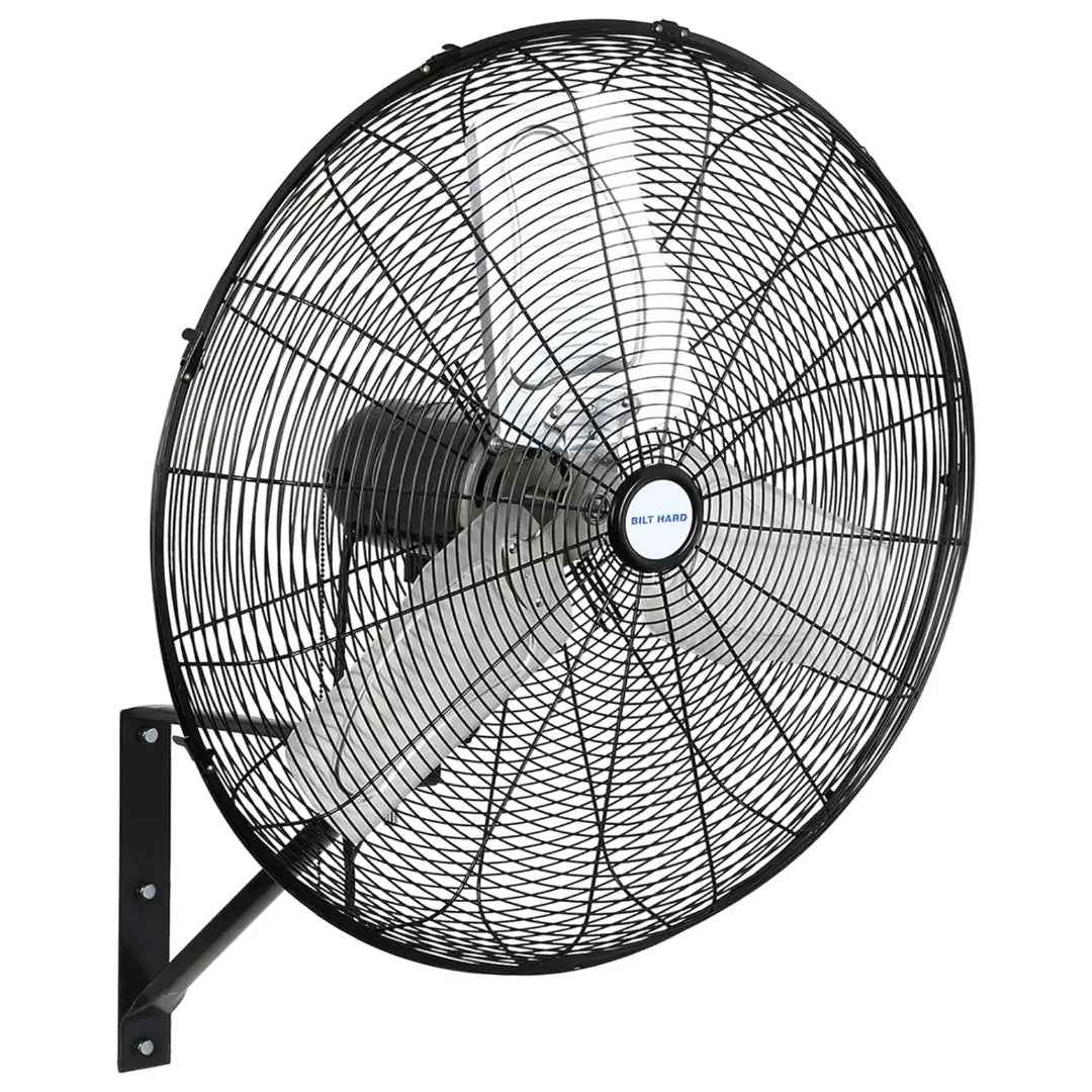 BILT HARD 24" 6500 CFM High-Velocity Wall Fan: 3-Speed Oscillating, Heavy-Duty Shop Fan, UL Listed