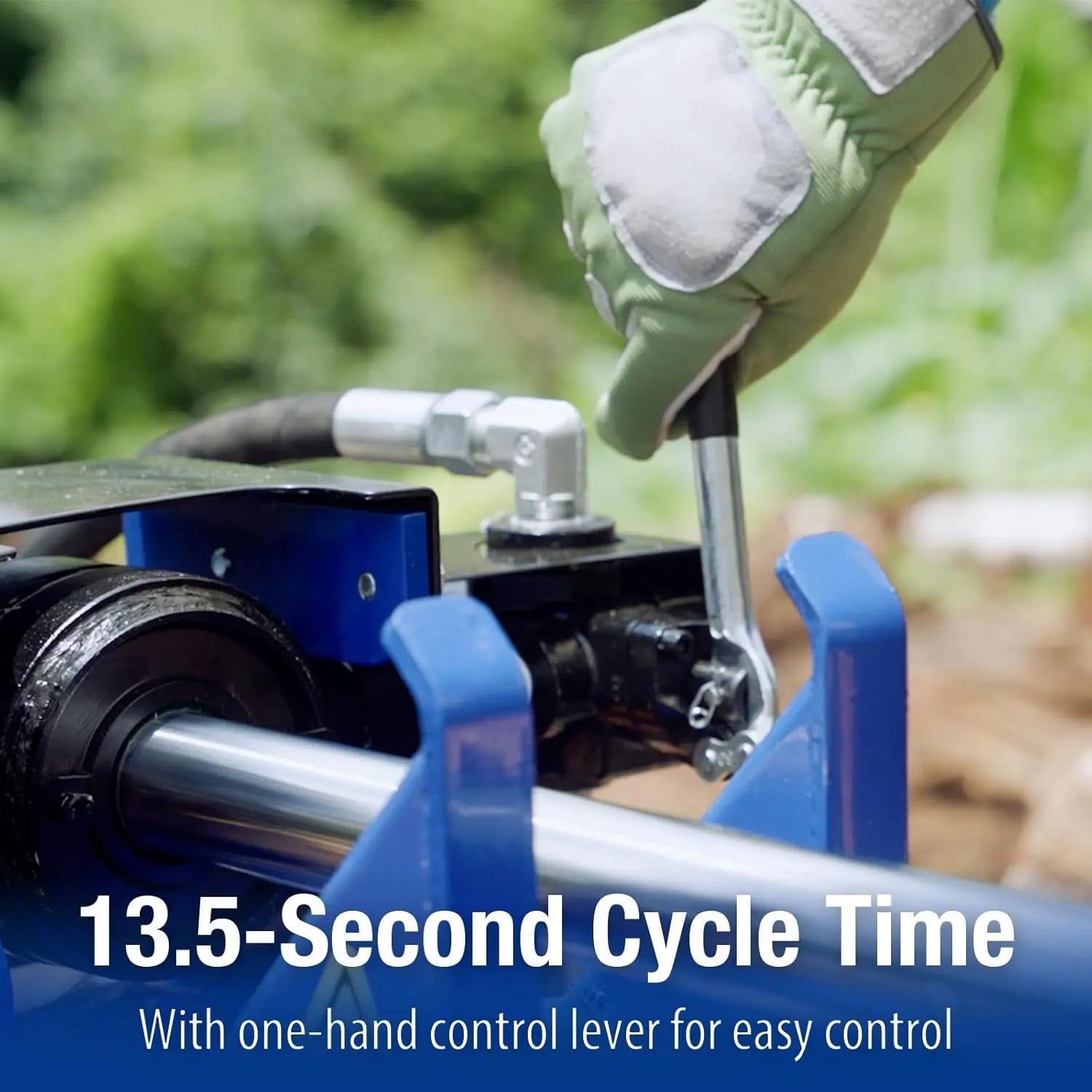 BILT HARD 25-Ton Full Beam Gas Log Splitter: 7hp 209cc OHV Engine, 23