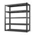 BILT HARD 2500LBS 48" W x 18" D x 72" H Garage Shelving, 5-Shelf Industrial Storage Shelves Heavy Duty, Metal Shelving Units with Adjustable Shelf, Steel Utility Shelves