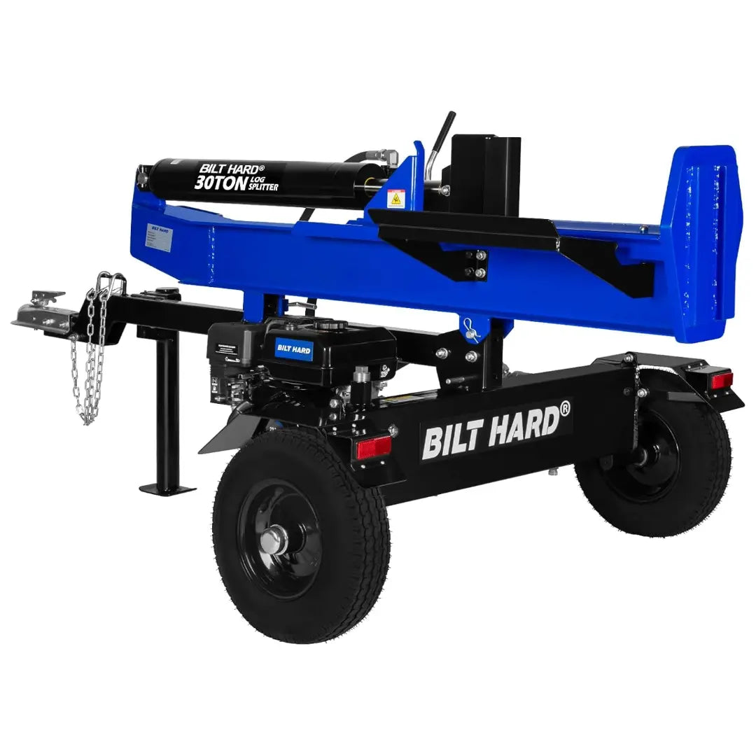 BILT HARD 30-Ton Full Beam Gas Log Splitter: 7.5hp 223cc OHV Engine, 22.6
