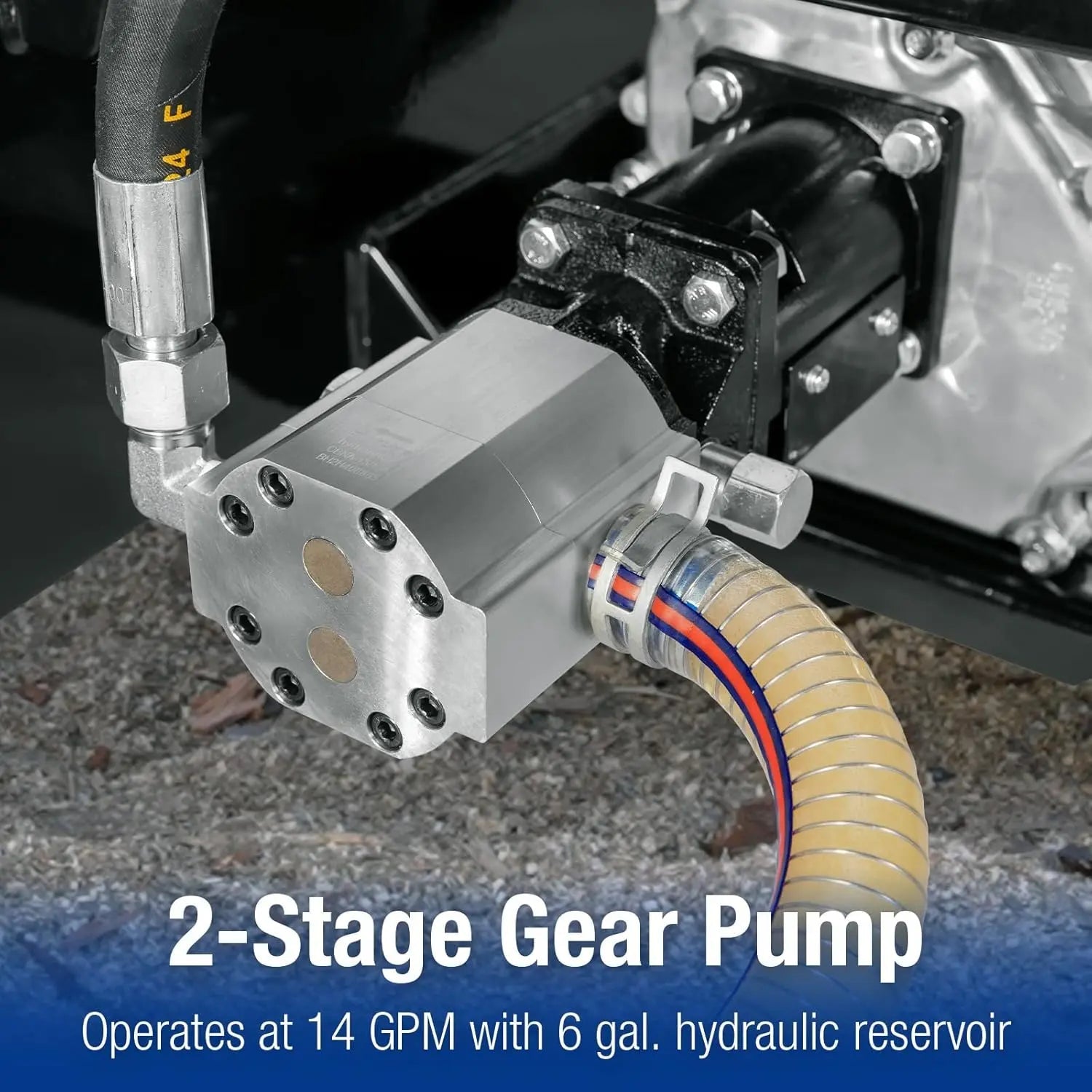 BILT HARD 30-Ton Full Beam Gas Log Splitter: 7.5hp 223cc OHV Engine, 22.6