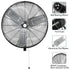 BILT HARD 30" 9500 CFM High-Velocity Wall Fan: 3-Speed Oscillating Industrial Fan, Heavy-Duty & UL Listed
