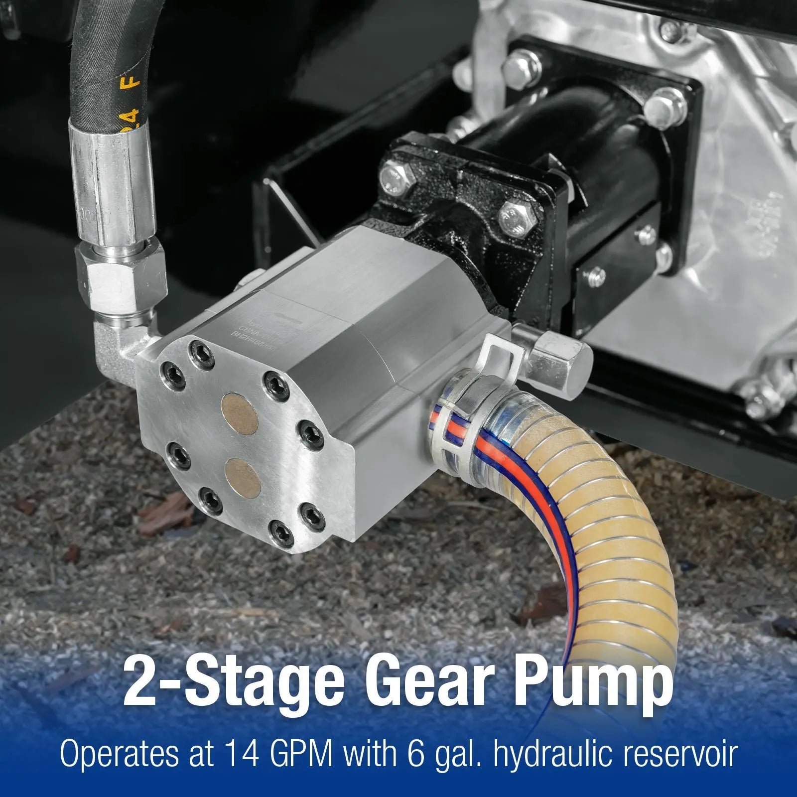 BILT HARD 35-Ton Full Beam Gas Log Splitter: 10hp 301cc OHV Engine, 23