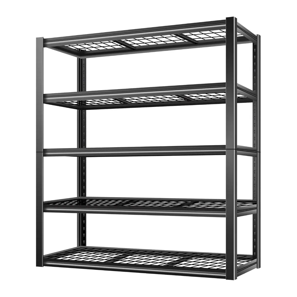 BILT HARD 48" W x 24" D Garage Shelving 3000 LBS, 72" H Storage Shelves, Heavy Duty 5-Tier Metal Shelving Units with Adjustable Shelf, Steel Wire Utility Shelving