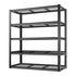 BILT HARD 48" W x 24" D Garage Shelving 3000 LBS, 72" H Storage Shelves, Heavy Duty 5-Tier Metal Shelving Units with Adjustable Shelf, Steel Wire Utility Shelving