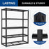 BILT HARD 48" W x 24" D Garage Shelving 3000 LBS, 72" H Storage Shelves, Heavy Duty 5-Tier Metal Shelving Units with Adjustable Shelf, Steel Wire Utility Shelving