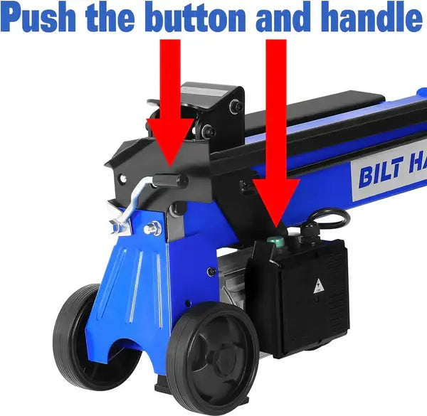 BILT HARD 6.5-Ton Electric Log Splitter, 15Amp Hydraulic Wood Splitter