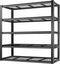 BILT HARD 60" W Garage Shelving 3300 LBS, 72" H x 18" D Storage Shelves, Heavy Duty 5-Tier Metal Shelving Units with Adjustable Shelf, Steel Wire Utility Shelving