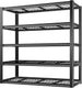 BILT HARD 60" W Garage Shelving 3300 LBS, 72" H x 18" D Storage Shelves, Heavy Duty 5-Tier Metal Shelving Units with Adjustable Shelf, Steel Wire Utility Shelving