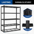 BILT HARD 60" W x 24" D Garage Shelving 3300 LBS, 72" H Storage Shelves, Heavy Duty 5-Tier Metal Shelving Units with Adjustable Shelf, Steel Wire Utility Shelving