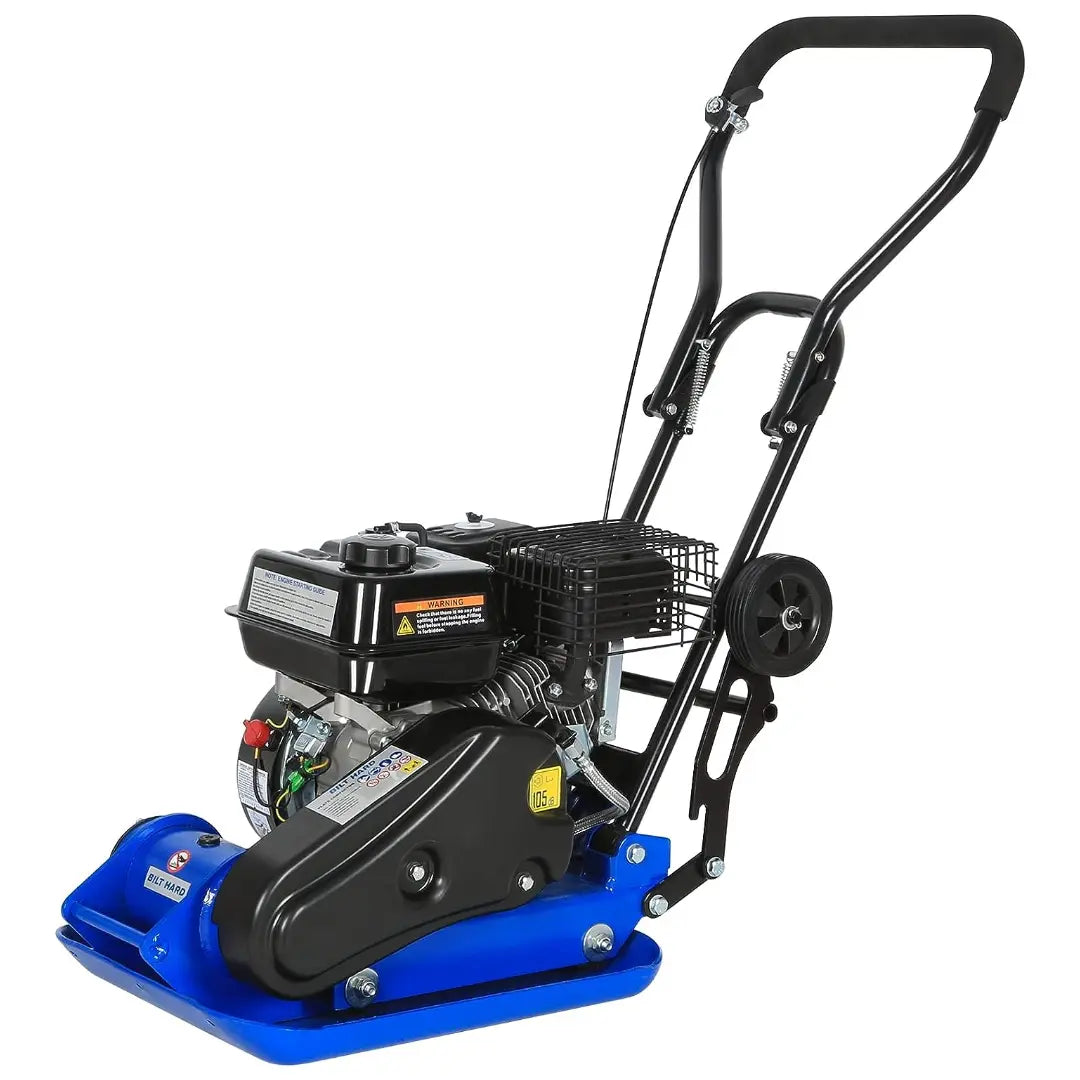 BILT HARD 2500 lbs Plate Compactor – 6.5HP Loncin Gas Engine, 10