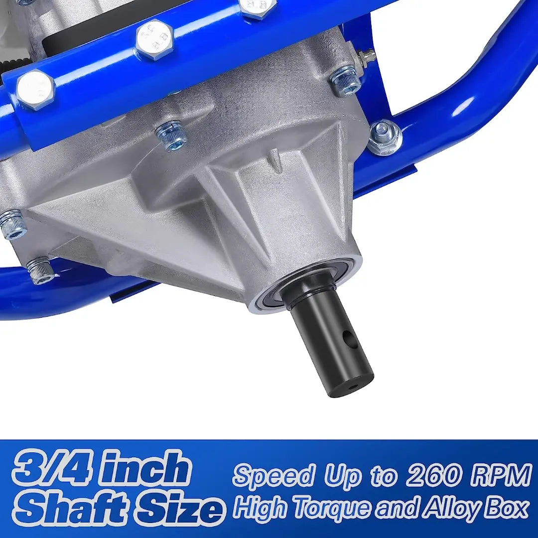 BILT HARD Post Hole Digger Gas Powered, 52cc 2.4 HP 2 Stroke Engine Earth Auger with 8