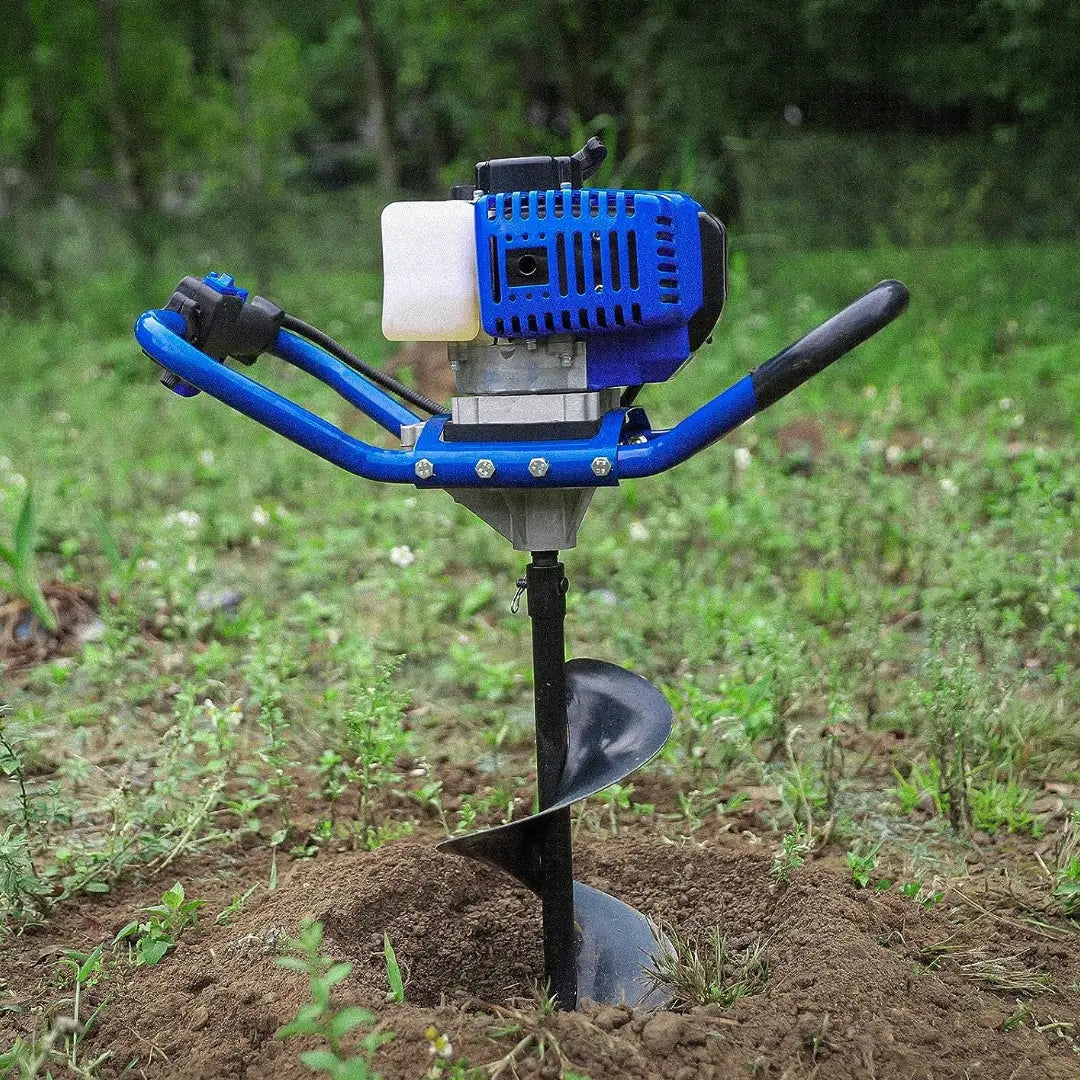 BILT HARD Post Hole Digger Gas Powered, 52cc 2.4 HP 2 Stroke Engine Earth Auger with 8