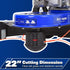 BILT HARD 22" Walk-Behind String Trimmer – 170cc 4-Cycle Gas Engine, Heavy-Duty Push Weed Eater & Brush Cutter with 14" Flat-Free Wheels