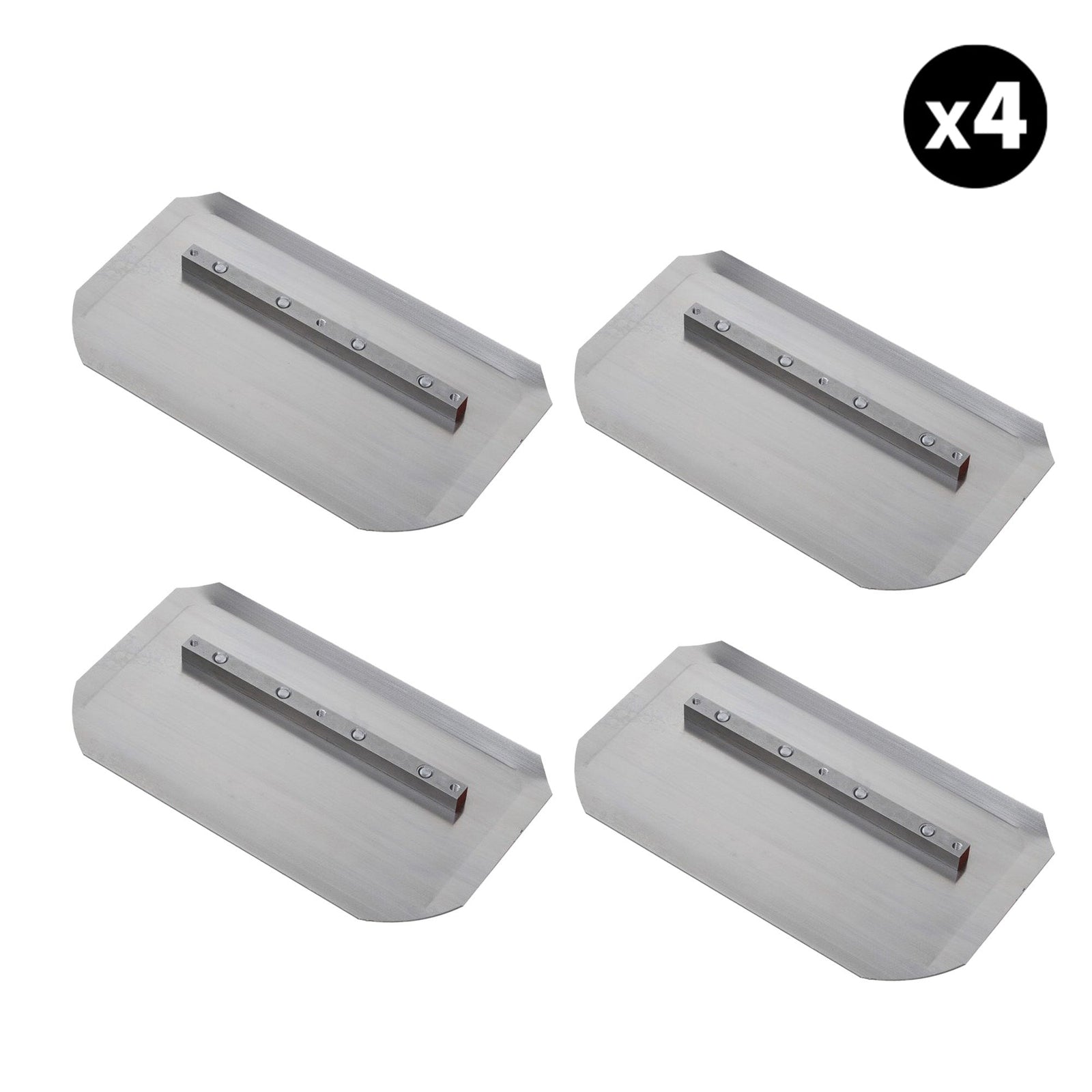 Set of 4 - 6″ x 14″ Replacement Combo Trowel Blades Bar Mount for Tomahawk 36