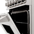 ZLINE 24" Professional Dual Fuel Range, Black Matte door, RA-BLM-24