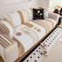 Modern Geometric Sofa Cover - Thick Woven, Pet Friendly, Stylish Couch Protector