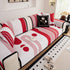 Modern Geometric Sofa Cover - Thick Woven, Pet Friendly, Stylish Couch Protector