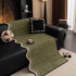 Textured Sofa Seat Cover with Wave Edge – Non-Slip, Washable Couch Throw Protector
