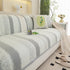 Striped Non-Slip Cooling Couch Cover, Summer Couch Pads for Seat Back Armrest