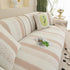 Striped Non-Slip Cooling Couch Cover, Summer Couch Pads for Seat Back Armrest