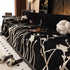 Modern Abstract Floral Sofa Throw Blanket, Decor Furniture Protector for Living Room