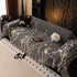 Modern Abstract Floral Sofa Throw Blanket, Decor Furniture Protector for Living Room