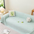 Cooling Embossed Botanical Couch Cover, Soft Ice Silk Furniture Protector for Sofa