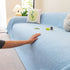 Cooling Embossed Botanical Couch Cover, Soft Ice Silk Furniture Protector for Sofa