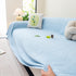 Cooling Embossed Botanical Couch Cover, Soft Ice Silk Furniture Protector for Sofa