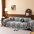 Southwestern Boho Woven Tribal Sofa Cover Blanket, Rustic Farmhouse Couch Throw Cover