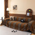 Southwestern Boho Woven Tribal Sofa Cover Blanket, Rustic Farmhouse Couch Throw Cover