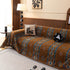 Southwestern Boho Woven Tribal Sofa Cover Blanket, Rustic Farmhouse Couch Throw Cover